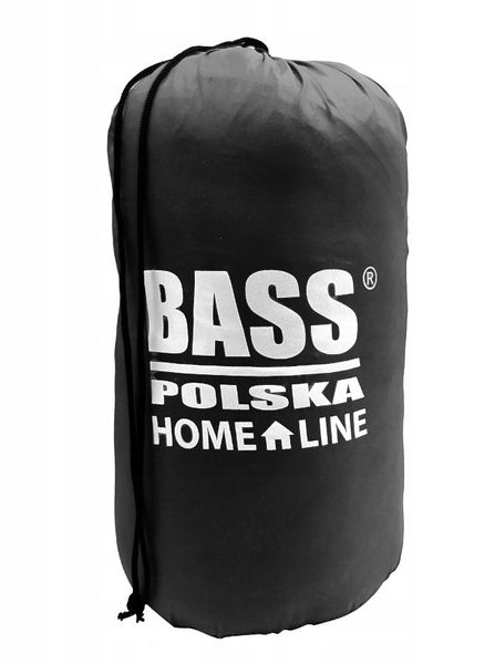 Спальний мішок з капюшоном,туристична ковдра 2 в 1 Bass Polska BH 41999 чорний