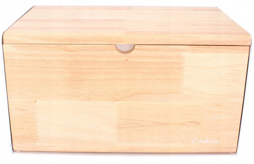 Хлібниця емальована з бамбуковою кришкою 35,5х21,5х19,5 см Chomik NEL5095